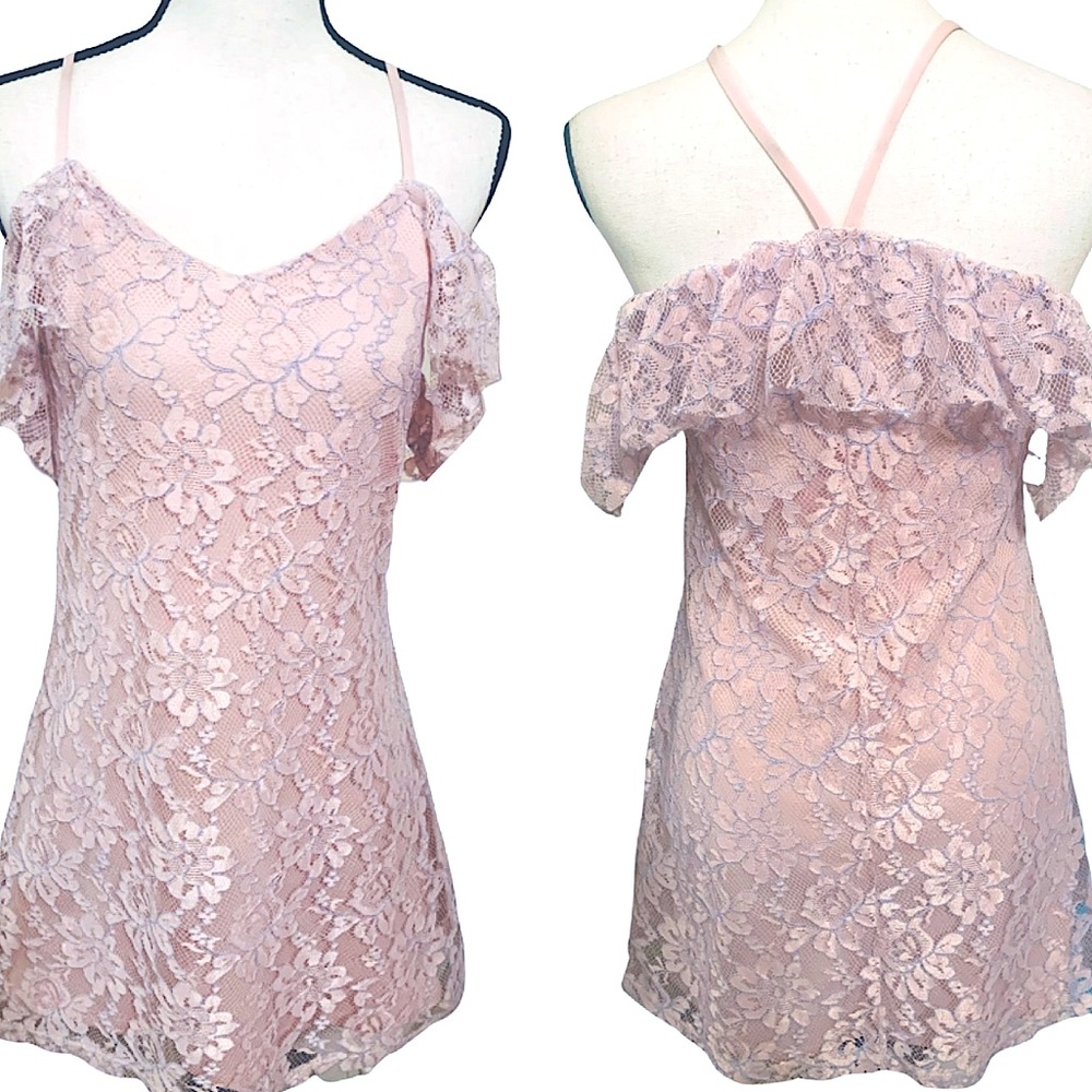 Women’s Cut-Out Lace Mini Dress
